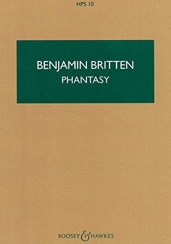 Phantasy: Quartet in one movement. HPS 10. op. 2. oboe, violin, viola and cello. Partition d'étude.