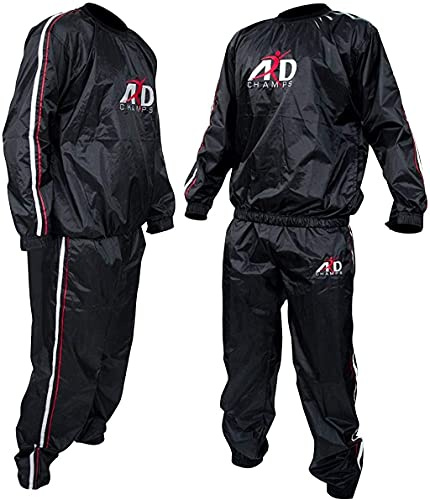 ARD Champs Heavy Duty Sweat Suit Sauna Exercise Gym Suit Fitness Weight Loss Anti-Rip