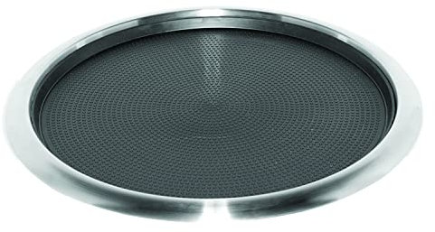 Service Ideas TR1614RI Tray with Removable Insert, 14 Round, Stainless Steel, Brushed