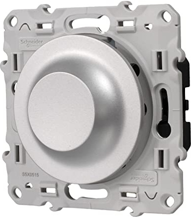 Variateur standard Odace - Halogène et incandescence 600 W - Aluminium