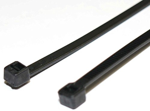 Rotek Kabelbinder 290mm lang, 4,8mm breit - Farbe: Schwarz (UV-beständig) - 500 Stk. (5x 100 Stk. Packung)