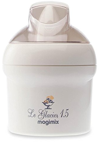 Magimix 11124 Turbine à Glace 1,5 Litre Glace 15 Watts 230 Volts Blanc