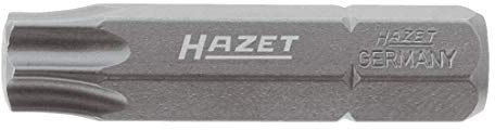 HAZET Bit 2224-T40, 5/16 Zoll (8 mm) Sechskant, Innen TORX Profil, SW T40 | Antrieb 5/16 Zoll (8 mm) Sechskant massiv, Abtrieb Innen TORX Profil, Sechskant-Antrieb ISO 1173 C8 (5/16″), TORX 6.65 mm