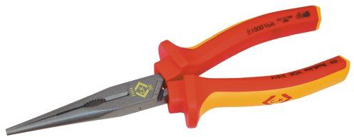 C.K 39076 Snipe Nose Pliers, 200 mm - 8, 431014, Red