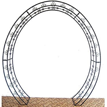 Oval Rosenbogen aus Metall
