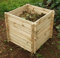 Lacewing Outdoor Wooden Compost Bin Small 373 Litres - Composter with Traditional Slated Design for Natural Garden Compost 73cm x 73cm