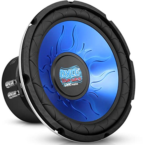 Pyle PL1090BL - Subwoofer componente, negro, azul