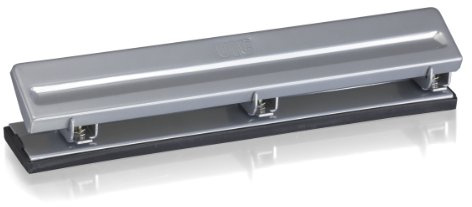Officemate Economy 3 Hole Punch, 8 Sheet Capacity, Silver (90087)