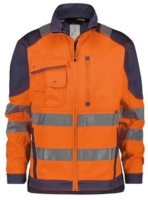 Dassy 084862 Avvertimento Protezione Lavoro Giacca Orlando Dimensioni M Orange/Navy