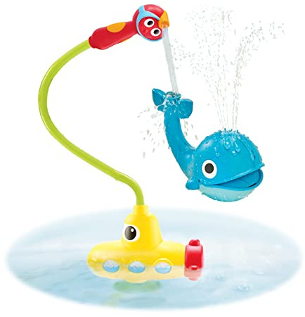 Yookidoo - Ballena Spray Submarino, juguete para bañera, juego agua para niños y bebés de 1 a 6 años