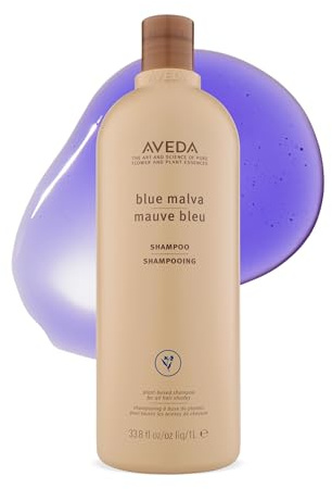 Aveda Blue Malva Shampoo, Silbershampoo für graues und blondes Haar, neutralisiert Gelbstich und Gelbtöne, 1000 ml