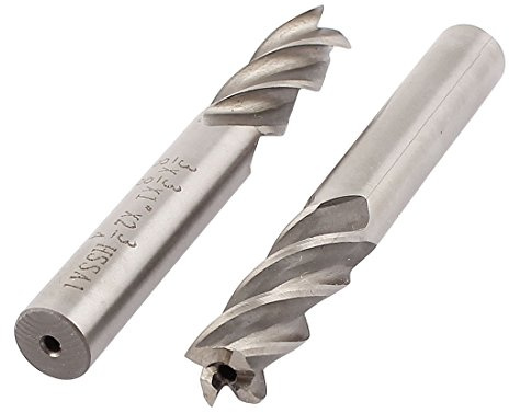 2 stk HSSAL 4 Flöten Gerade Schaft Schaftfräser Messer CNC Bit 3/8 x 3/8 de DE de