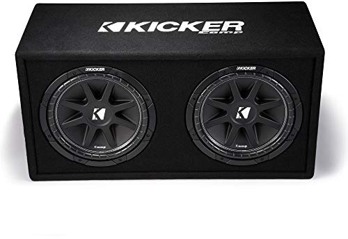 KICKER 43DC122 Dual Comp 12-inch Vented Subwoofer Enclosure 2-Ohm, RoHS Compliant