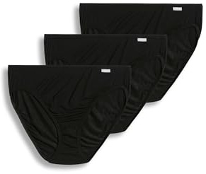 Jockey Women's Underwear Supersoft French Cut - 3 Pack, Black, 7
