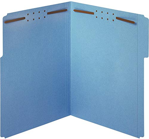 Pendaflex Fastener Folders, 2 Fasteners, Letter Size, Blue, 1/3 Cut Tabs in Left, Right, Center Positions, 50 per Box (22040GW)