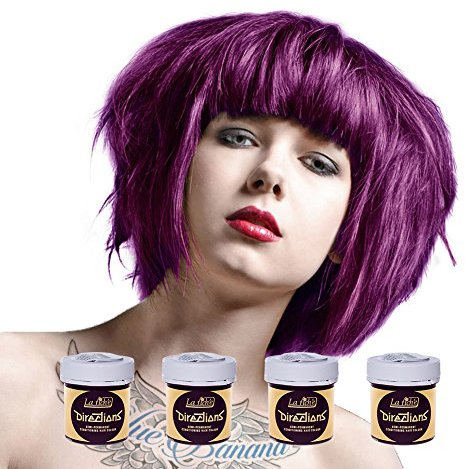 La Riche Directions Semi-Permanent Hair Colour Dye Box Of Four-Plum by La Riche