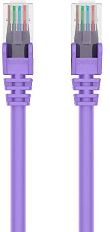 Belkin High Performance CAT6 Cable 25 ft Purple 7.5 m Purple networking cable – networking cables (7.5 m, RJ-45, RJ-45, Purple)