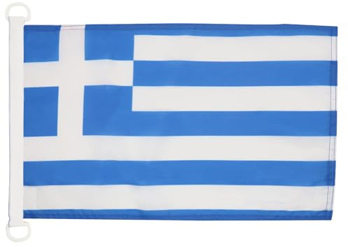 AZ FLAG Bootsflagge Griechenland 45x30 cm Mesh-Polyester Kunststoffringe