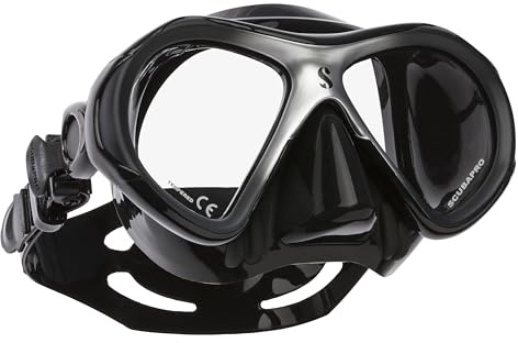 Scubapro - Maschera Spectra Mini, Colore: Nero, Argentato