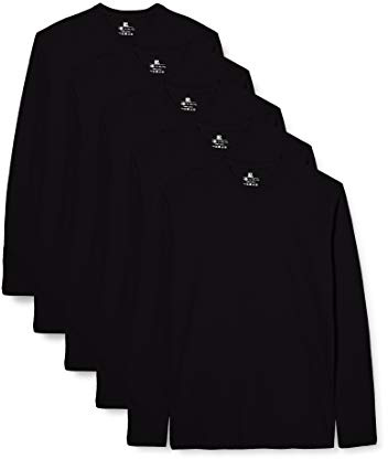 Lower East LE133, Maglietta a Maniche Lunghe Uomo, Nero, S