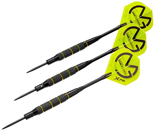 XQMAX Brass Darts Geschenkset Michael van Gerwen, u.a. 3 Barrels, Soft/Steel Tips uvm.