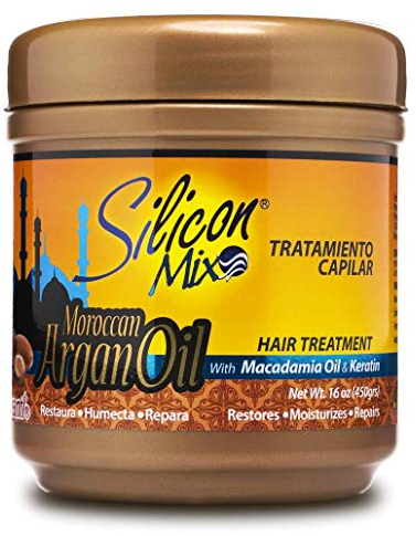 Silicon Mix - Tratamiento Capilar con Aceite de Argán Marroquí - Unisex - 450 g - Reparación Profunda e Hidratación para Cabello Seco o Procesado