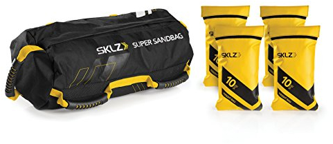 SKLZ Sandsack Super Sandbag-Variable Gewichtstasche Trainingsgerät, gelb-Schwarz, One Size, Einheitsgröße