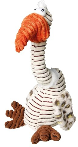 TRIXIE Geier Plüschtier - Hundespielzeug aus weichem Stoff - Plüschvogel für große & kleine Hunde - 32 cm groß - 35806