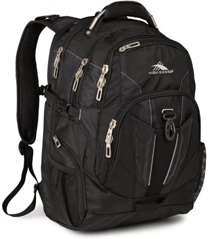 High Sierra XBT - TSA Laptop Backpack, Black, One Size