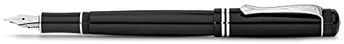 Kaweco DIA2 Füllhalter Chrom I Exklusiver Acryl Füllfederhalter für Tintenpatronen inklusive edler Geschenk Metallbox I Luxus Nostalgischer Füller 16 cm I Federbreite: M (Medium)