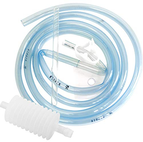 Browin Weinheber Abfüllschlauch mit Plastikpumpe Umgießen von Flüssigkeiten, elastisch, Länge 2 m, Durchmesser 8 mm, Silikon, Transparent, cm, 6.50 x 17 x 20.50 cm, 1 Einheiten, 353040