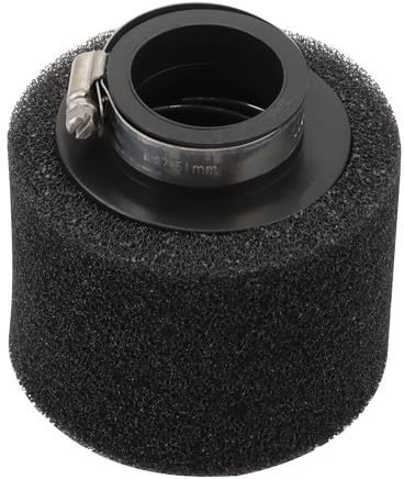 GOOFIT Filtro Aria Spugna Moto 39mm Verticale Universale Pit Bike Sostituzione per 49cc 50cc 70cc 90cc 110cc 125cc Motocross Pocket Bike Scooter Quad Nero