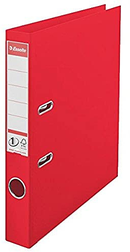 Esselte A4 Lever Arch File, Red, 52mm Spine, Plastic, Vivida Range, 624072, 1 unit
