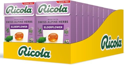 Ricola Swiss - Gotas de hierbas de saúco (45 g, 20 unidades)