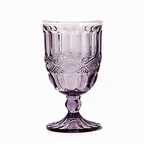 6er Set Weinkelch Solange, violett, 250 ml, mundgeblasen von TOGNANA