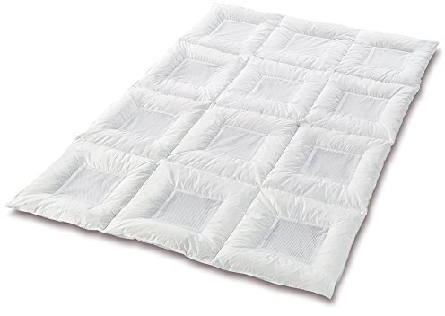 CLIMABALANCE 60684 Zudecke Premium Light, 135 x 200 cm, 150 g, weiß | CLIMABALANCE® Leicht: Ideal für warme Nächte und alle, die eine besonders leichte und luftige Zudecke bevorzugen