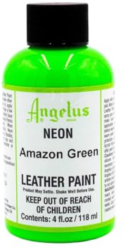 Angelus Neon akryl läder färg grön storlek: 118 ml