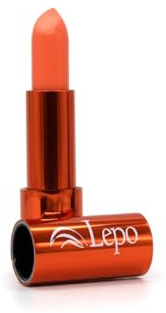 LEPO | Rossetto Cambiacolore Arancione con Estratto di Aloe, Olio di Oliva Insaponificabile e Vitamina E, Labbra Che Si Illuminano e Si Idratano con una Sola Applicazione