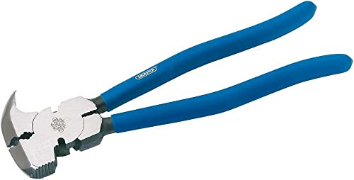 Draper 260mm Fencing Pliers | Soft Cushion Grip Wire Cutters | Nail Puller Remover | Vice Grips | Locking Pliers | 68450