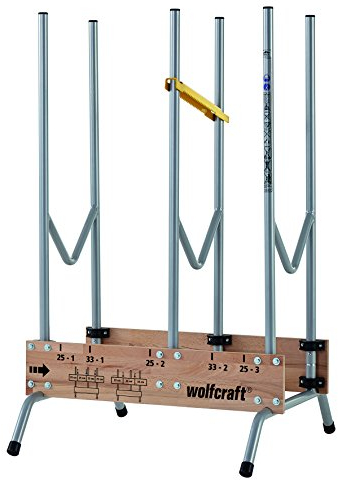 wolfcraft Sägebock 5121000 - klappbar - Robuster & stabiler Holzbock zum schnellen Zuschneiden von Brennholz - inkl. Auswurfsicherung/Tragkraft: 150 kg
