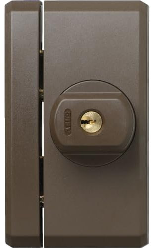 Abus Fenstersicherung FTS96 Schloss gleichsperrend - Fensterschloss als zusätzlicher Einbruchsschutz, braun