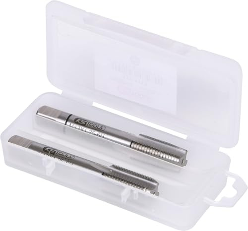KS Tools 331.1113 Jeu de 2 tarauds à main HSS, MF12 - Résistante aux | Jeu de 2 tarauds à main pas fin HSS, M12 x 1,25, acier HSS