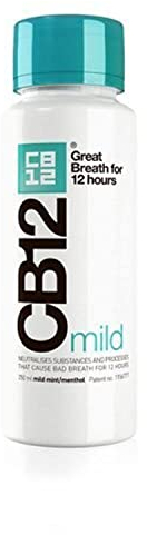 CB12, Mouthwash, Clear, Mild Mint Menthol, 250 ml
