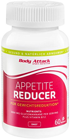 Body Attack Appetite Reducer 60 Kapseln, 1er Pack (1 x 0.052 kg)