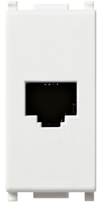 VIMAR 0R14320 Plana Presa RJ11, da incasso, 6/4, 1 modulo, bianco