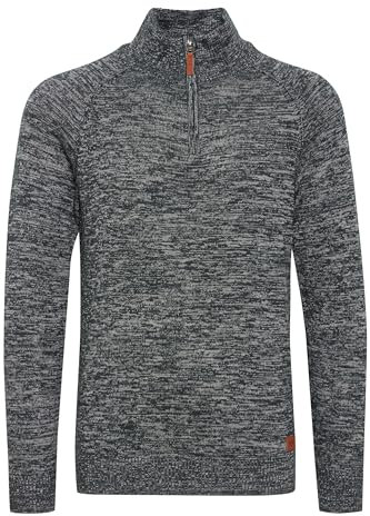 BLEND Danovan Maglione con Collo Alto Pullover Troyer da Uomo con Collo Alto Stampa, Taglia:S, Colore:Navy (70230)