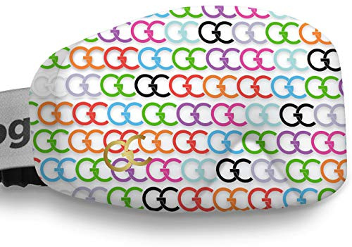 GogglesCover Ski Goggles Protective Cover, Protective Goggle Cover Portable, Ski Goggle Cover Sleeve Anti-Scratch, Ski Goggles Accessories, Ski Equipment, GC White Design