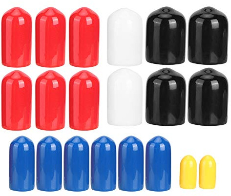 20 Pcs Engine Vacuum Line Cap,KIMISS PVC Vacuum Plugs Caps 1/8in 3/16in 1/4in 3/8in 5/16in Assorted Kit