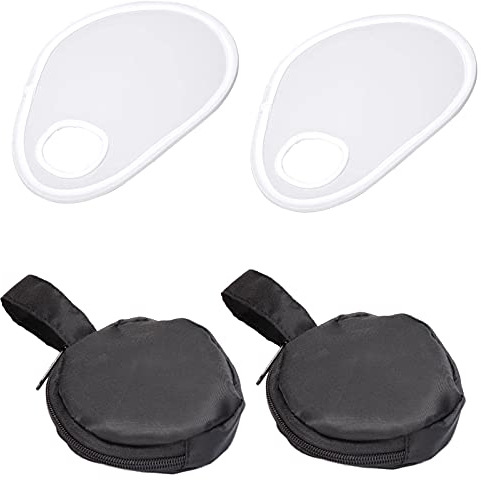 2 Stück Kamera Blitz Diffusor, Blitz-Diffusor, Tragbarer Faltbarer mit Aufbewahrungstasche, für SLR Kamera Objektive, Objektiv Zubehör