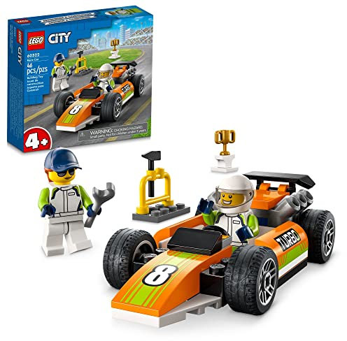 LEGO City Race Car 60322 Building Kit; Fun Toy Designed for Kids Aged 4 and up (46 Pieces)